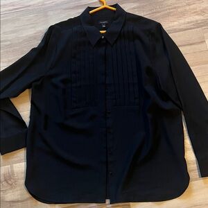 Ann Taylor Elegant Black Blouse